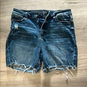 Judy Blue Distressed Blue Jean Shorts